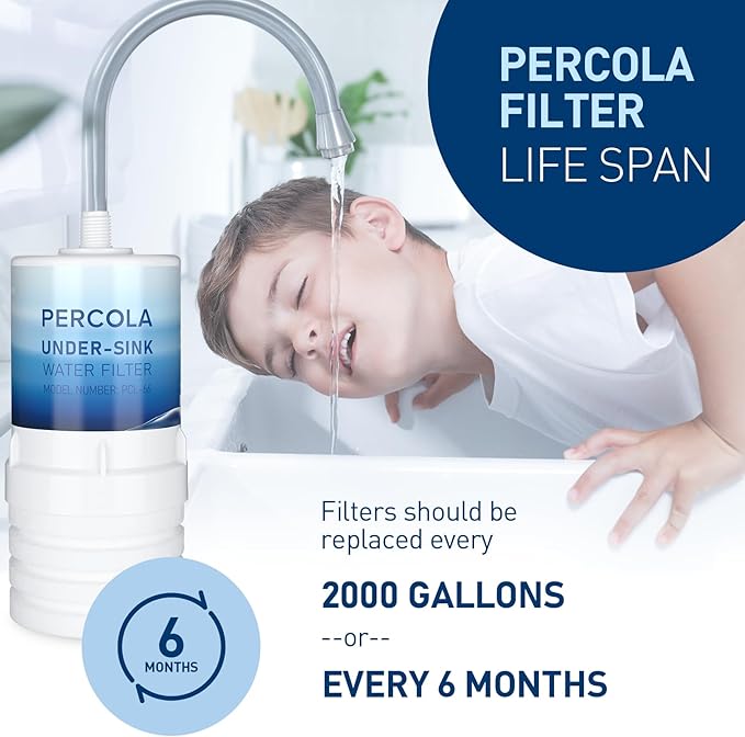 AP217 Under Sink Water Filter, Compatible with 3M® Aqua-Pure® AP217, 578604 Full Flow Water Filter for AP200 Systems (White, 2 Pack)