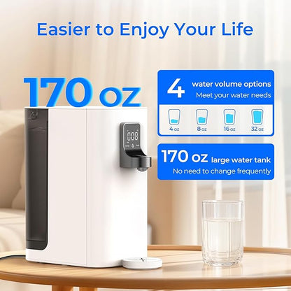 Waterdrop K19-SFK Reverse Osmosis Water Filter Countertop, Minerals, Countertop Reverse Osmosis System, 3:1 Pure to Drain, Reduce PFAS, No Installation Required, BPA Free