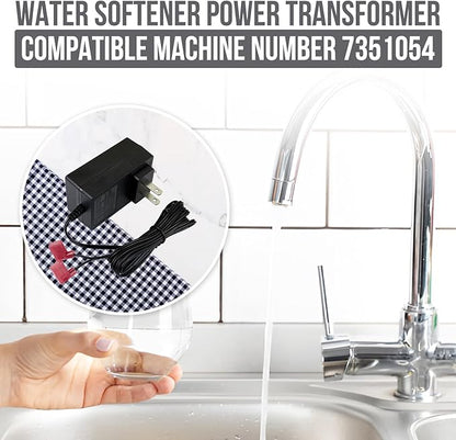 7351054 Water Softener Power Adapter, 24V DC Transformer, Compatible with Whirlpool Kenmore Rheem RHS32, Replacement for 7337482