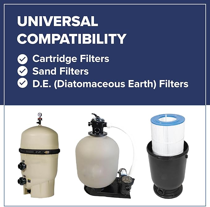 Hot Tub Filter Cleaner - 6 Month Supply - 4 to 8 Uses - 32 oz Spa Filter Cartridge Cleaner - Hot Tub & Pool Filter Cleaner Soaking Solution - No Residue or Foam - Restores Filter - Safe & Non-Toxic