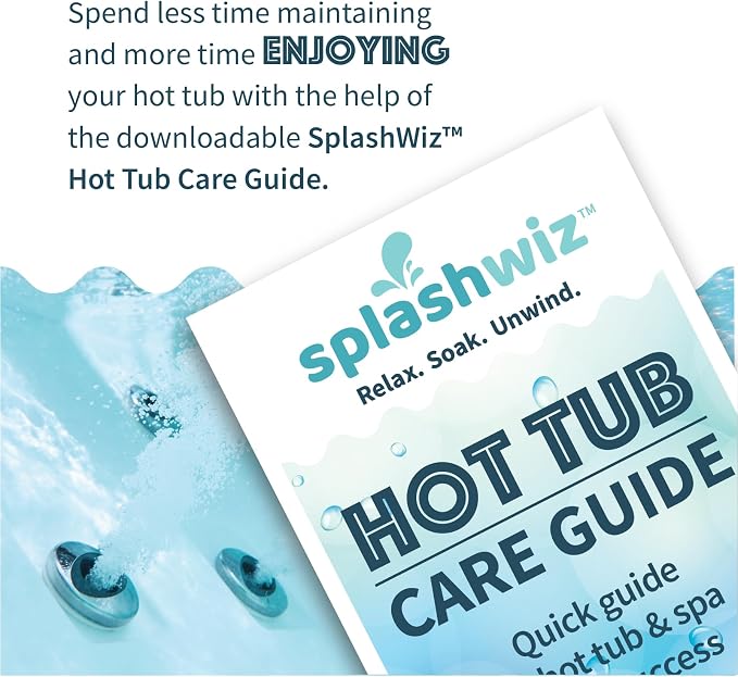 Proteam Spa Metal Magic | Hot Tub Metal Remover & Sequestrant – Removes Iron, Copper, Manganese | Prevents Staining & Scale | Compatible with All Sanitizers – 1 qt, Made in USA + SplashWiz Care Guide