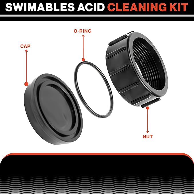 Swimables Acid Cleaning Kit Compatible with Pentair Intellichlor Salt Chlorinator 520670 and Designed to fit IC20 IC40 and IC60 Intellichlor Salt Systems - 100% USA MADE - HEAVY DUTY