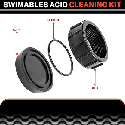 Swimables Acid Cleaning Kit Compatible with Pentair Intellichlor Salt Chlorinator 520670 and Designed to fit IC20 IC40 and IC60 Intellichlor Salt Systems - 100% USA MADE - HEAVY DUTY