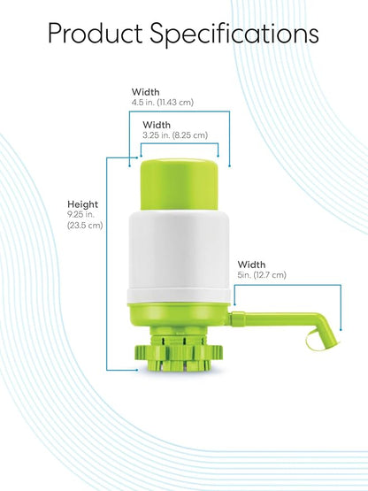 Brio Universal Manual Drinking Water Pump (Green)