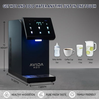 Bottleless Water Dispenser - Instant Hot and Cold Water Dispenser for Countertop W Full Installation Kit, Quiet Multi-Stage Filtration + UV Sterilization & Touchscreen Design, 2026 Ultra