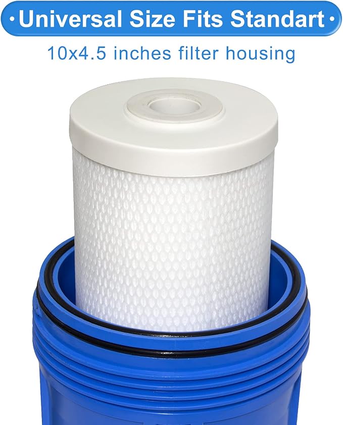 5 Micron 4.5" x 10" Pleated High-density Carbon Block Water Filter Cartridge HSR-03C for Hansing System HSR-03