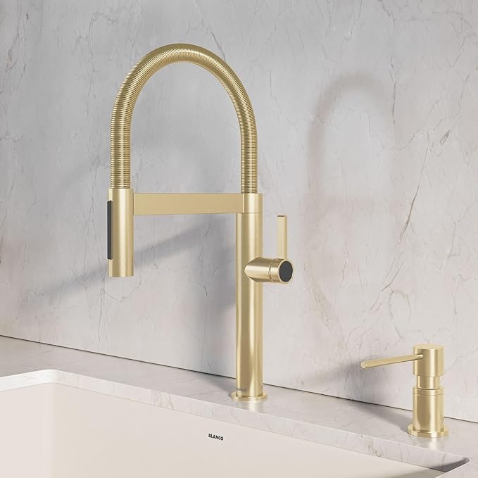 Blanco 527483 Culina II Mini Semi-Pro Kitchen Faucet - 1.5 GPM - Satin Gold