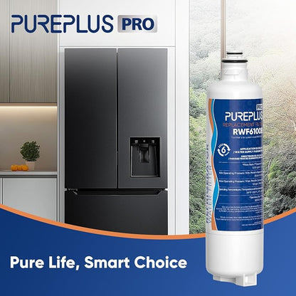 PUREPLUS BORPLFTR50 Replacement for Bosch 11025825 Ultra Clarity Pro Refrigerator Water Filter, Compatible with 12033030, 12028325,11025825, BORPLFTR55, WFC100MF, B36CT80SNS, B36CL80ENS, 2Pack
