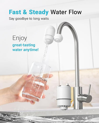 AQUA CREST CF08B Faucet Filter, Compatible with All PUR® Plus Faucet Filtration System, Replacement for RF-3375®, NSF 42 Certified, 9-Month, 900-Gallon, 3 Pack