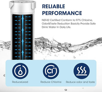 MARRIOTTO Water Filter Compatible with XWFE (Built-in CHIP), Replacement for GE XWFE, XWF Refrigerator Water Filter Pack of 1