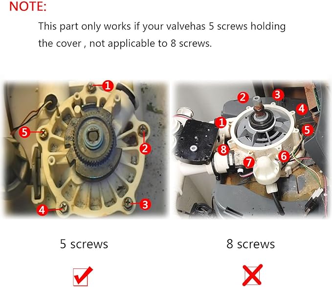 7238468 Water Softener High Flow Valve Rotor and Seal Kit Solved Leak Only Applicable to Valves with 5 Fixed Cover Screws