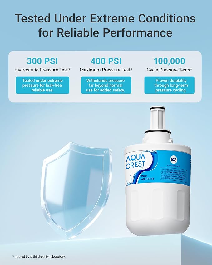 AQUA CREST DA29-00003G Refrigerator Water Filter, Replacement for Samsung® DA29-00003G, DA29-00003B, DA29-00003A, Aqua-Pure Plus, HAFCU1, RFG237AARS, FMS-1, RS22HDHPNSR, RSG257AARS, WSS-1 (1 Pack)