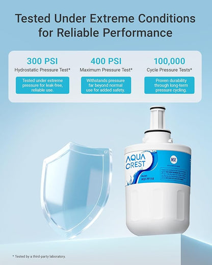 AQUA CREST DA29-00003G Refrigerator Water Filter, Replacement for Samsung® DA29-00003G, DA29-00003B, DA29-00003A, Aqua-Pure Plus, HAFCU1, RFG237AARS, RS22HDHPNSR, RSG257AARS, WSS-1 (Pack of 3)