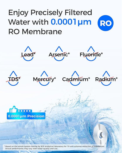 Waterdrop G2-2CFRO Filter, Replacement for G2 Reverse Osmosis System, 2-Year Lifetime, Pack of 2 G2CF Filters and 1 G2MRO Filter, Reduce PFAS