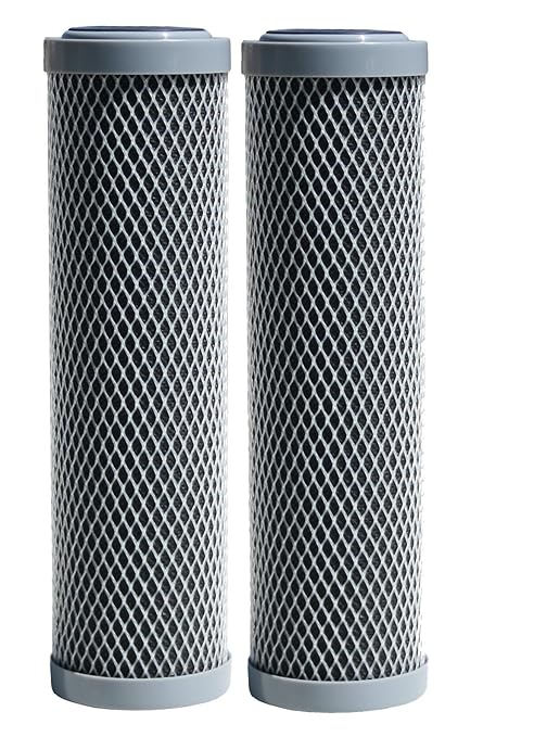 Watts Premier 2-Pack 5-Micron High-Flow Plex Cartridge for Whole House WH-LD and Under Counter Filtration Systems, Water Filter Replacement, Extra-Fine Sediment Filter, Carbon Filter