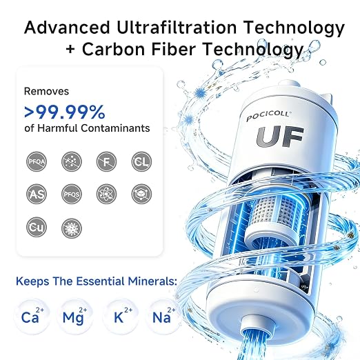Motorized Portable Water Filter for Camping & Hiking, Electric Water Filtration System with 0.01μm UF Membrane, Compact Backpacking Water Purifier for Emergency Preparedness (Orange)