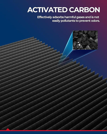 KAX Cabin Air Filter with Activated Carbon, CF8392A Replacement for Chevrolet Impala, Impala Limited, Allure, LaCrosse, Regal, Monte Carlo, Buick Century, Intrigue, Passenger Compartment Air Filter