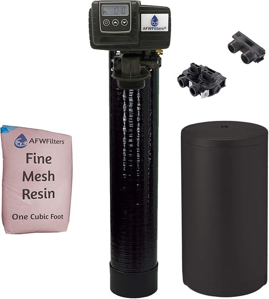 AFWFilters Iron Pro 2 Combination water softener iron filter Fleck 5600SXT digital metered valve 32,000 grain, 32k for whole house