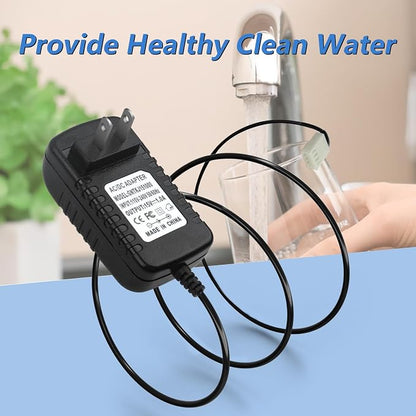 for Soft Water Supply Clack Part V3186-06, 15V DC Water Softener Transformer for Manufactured 2017 or Later Power Cord