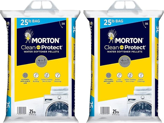 Morton Water Softener Salt - Two 25 Pound Bags