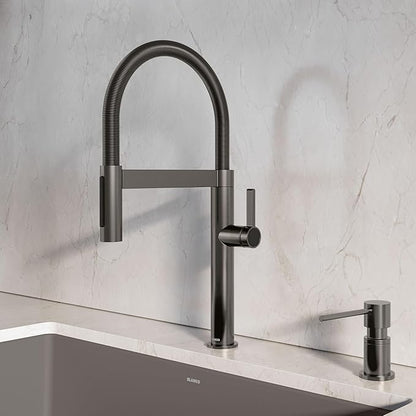 Blanco 527482 Culina II Mini Semi-Pro Kitchen Faucet - 1.5 GPM - Satin Dark Steel