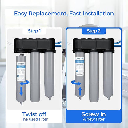 11 Plus Carbon/UPF 8 Replacement Filter, 2-Pack | Compatible with DuPure 11 Standard Carbon Filter for Platinum Pure 1-Stage & Dual Stage Drinking Water Systems