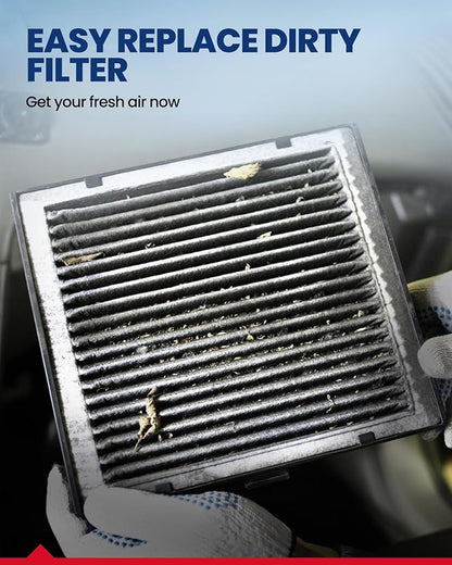 KAX Cabin Air Filter with Activated Carbon, CF11672 Replacement for Mazda 3 2010 2011 2012 2013, Passenger Compartment Air Filter, Filter Up Dust Pollen