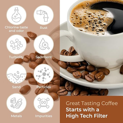 Keurig Filter Replacement by Pureline, 12 Pack Charcoal Water Filter | Replacement for Keurig Water Filter Cartridges - Fits Keurig 2.0 and 1.0 Classic Coffee Makers, NSF Certified (2 Year Supply)