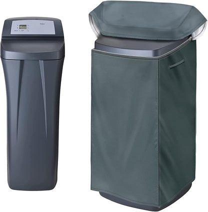 Water Softener Cover – 600D Heavy-Duty Waterproof Oxford Fabric, Dust & UV Protector for Fleck, Whirlpool, Pelican, SpringWell WHES30E/WHES40E Systems (19.5"W x 20.5"D x 47"H, Grey)