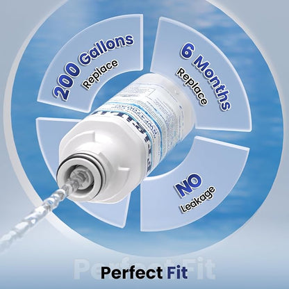 LT1000PC ADQ747935 Replacement Water Filter, Compatible with LG LT1000PC/PCS, LT1000P, MDJ64844601, ADQ74793501, ADQ74793504, LFXS26973S, LMXS28626S, LFXS28596S Kenmore 9980 Filter,4PACK