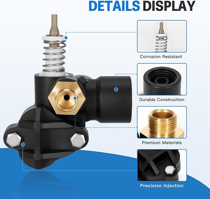 60084-0122 Fleck Injector Assembly Compatible with Fleck 5600 Valve,Water Softeners Brine Injector Drain Assembly