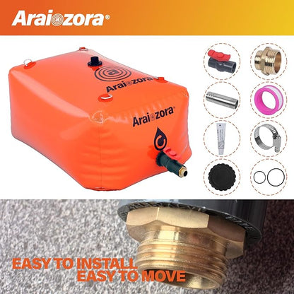 Foldable Water Bladder Tank,120 Gal/480L Portable Large Capacity Soft Water Bag Storage Container