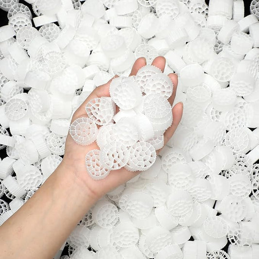 K3, Aquarium Filter Media 1 KG Moving Bed Biofilm Reactor Plastic Replacement Biological Material Remover for Aquaponics Aquaculture Hydroponics Ponds Aquariums,1 kg