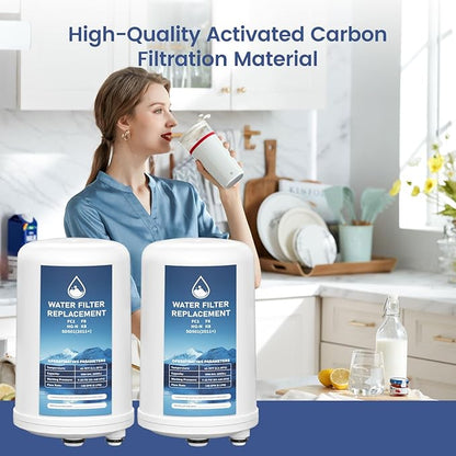 FC1 HG-N F8 Water Filter Replacement Cartridge Compatible with Enagic Leveluk K8, SD501 (2011+), JRIV 8-Plate Ionizer Machines Alkaline Water System, Pack of 2