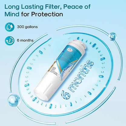 ICEPURE Alkaline UKF8001 Refrigerator Water Filter Replacement for Whirlpool EDR4RXD1, EveryDrop Filter 4, Maytag UKF8001, 4396395, UKF8001P, UKF8001AXX, RFC0900A, UKF8001AXX-200, Enhances PH, 2Pack