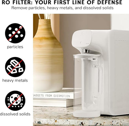 Airthereal RO Replacement Filter for Pristine Lite3 Countertop Reverse Osmosis System, RO Membrane Sourced from DOW, 2nd Stage, Reduces Heavy Metals such as Lead, Mercury, Cadmium, Arsenic, 1-Pack