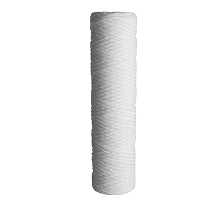 String Wound Sediment Water Filter Cartridge Standard 2.5x10" 10 Micron 25 Pack