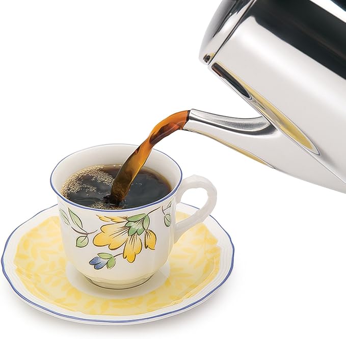 Presto 02811 Stainless Steel Electric Coffee Percolator - 12-Cups,Easy-Pour Spout,Stay-Cool Handle,Make 2-12 Cups,(Pack of 2)