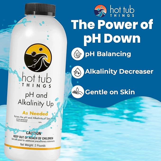 Hot Tub Things pH Up & Alkalinity Increaser for Hot Tub – Pool Shock, Alkalinity Up, pH Increaser and Alkaline Booster for Spa or Pool, Maintain Balanced Water Quality and Clear Water Use – 2 Pounds