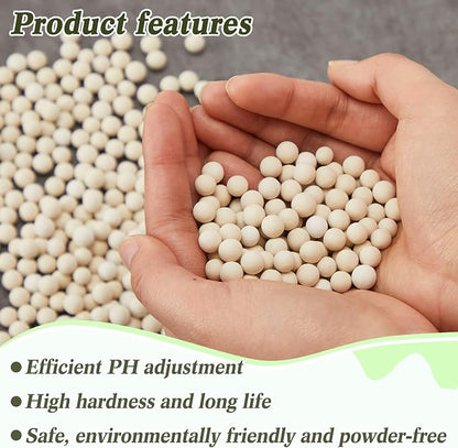 Weewooday 3.3 lbs 7-8mm Refill Condensate Neutralizer, Pickling Waste Liquid Neutralizer, Acidic Water Increases Alkalinity, Condensing Water Heater Media Filler, Condensate Neutralizes Balls (1 Bag)