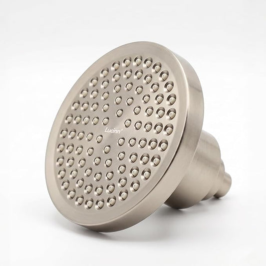 Lucinn Pro Filtered ShowerHead | Filtered Showerhead - Removes 99% Chlorine & Heavy Metals, Improves Hair & Skin, Easy Install, Includes 20-Stage Filter (Brushed Nickel)