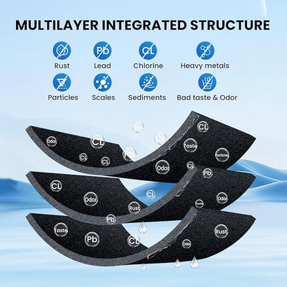 GOLDEN ICEPURE RWF0700A, Compatible with Samsung DA29-00020B, RF263BEAESR, RF28HMEDBSR, RF28HFEDTSR, RF28HFEDBSR, HAF-CIN/EXP, 46-9101, 4PACK