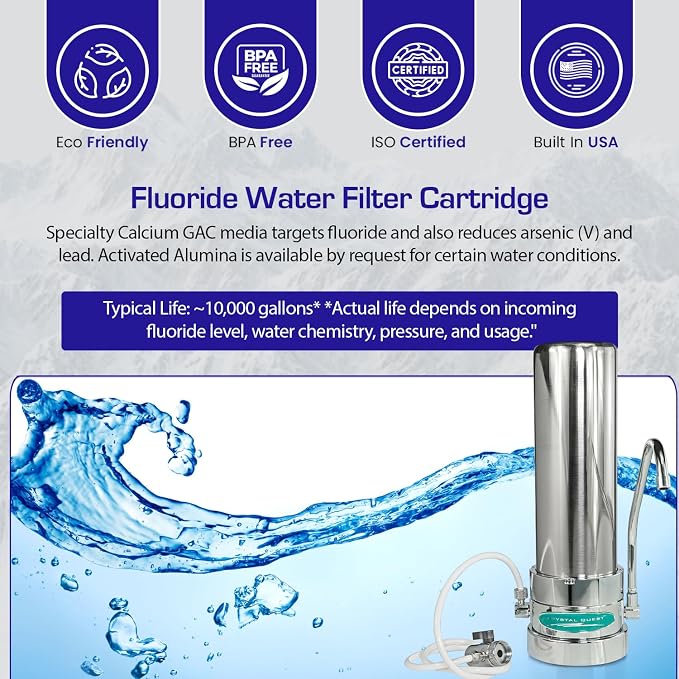 Fluoride Countertop Water Filter System