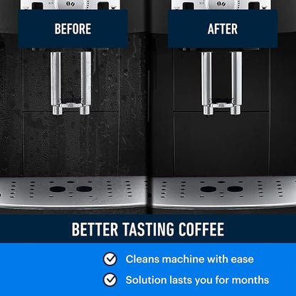 Essential Values Descaling Solution Compatible with De Longhi - Coffee Descaler - Coffee Maker Cleaner - Kettle, Espresso Machine Cleaning - 12 Month Supply 2-Pack