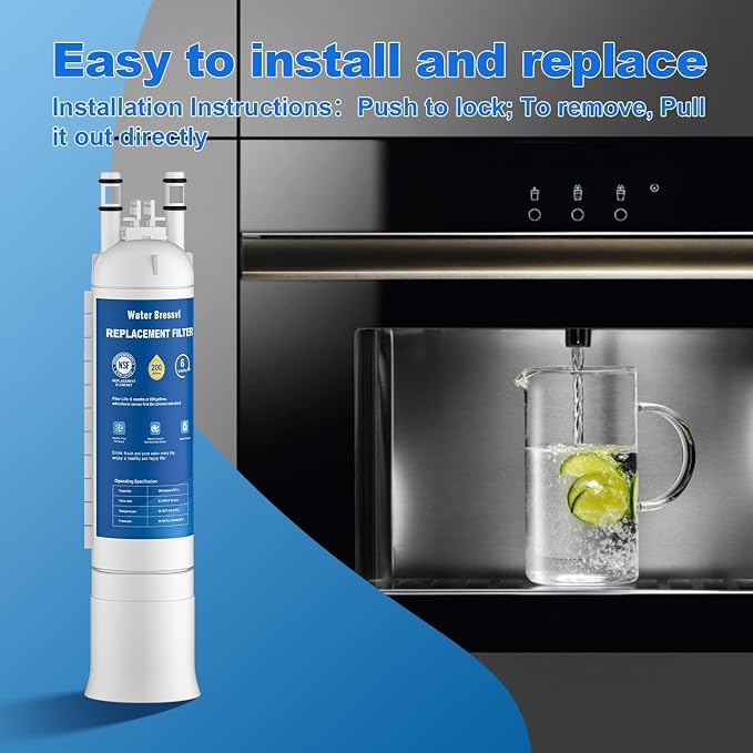 Water Filter Replacement Compatible with Frigidaire FPPWFU01, FPPWFU01, PurePour PWF-1, PureAdvantage PWF-1 Water Filter and PureAir Ultra II PAULTRA2 Air Filter Combo (2+2)
