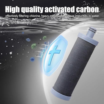 Carbon Shower Filter Cartridge 1PCS, Compatible with Shower Filter System, Reduces Chlorine, Heavy Metals & Impurities