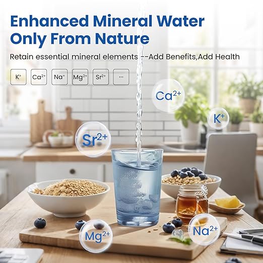 Cobectal Under Sink Water Filtration System, Reduces Chlorine, PFAS, PFOA/PFOS, Bad Taste & Odor,10000 Gallons,Under Sink Water Filter System Direct Connect to Kitchen Faucet,1Year