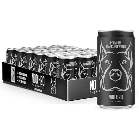 NO DAYS OFF Premium Sparkling Water - 24 Pack, 8.4 fl oz, Sparkling (Unflavored) - Ultra-Purified Reverse Osmosis with Gentle Carbonation, On-the-Go and Bulk Size