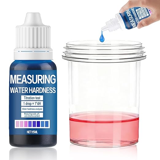 Hard Water Test Kit, Water Hardness Test Strips Water Test Rapid Detection Simple Operation Convenient to Carry Wide Range of Applications for Tap water Well water Swimming Pools Spas Aquariums