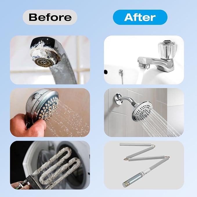 H&G Lifestyles 2.5 x 10 Water Descaler Filter Cartridge Replacement | Scale Calcium Inhibitor Inline Water Softener for Water Heater Anti-Scale Buildup Calcium Magnesium Removal